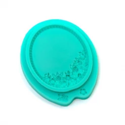 Sugar Crafty Flower Oval Frame Mould