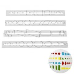 Cake Craft Assorted Shapes Impressions Cutter Set