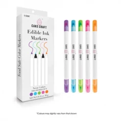 Cake Craft Edible Ink Markers Neon Colours