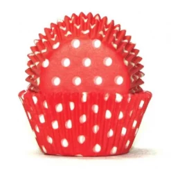 Cake Craft #700 Red Polka Baking Cups - Pack Of 100