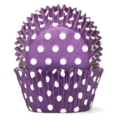 Cake Craft #700 Purple Polka Baking Cups - Pack Of 100
