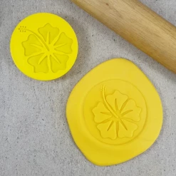 Custom Cookie Cutters Hibiscus 3D Embosser Cutters, Embossers, Debossers