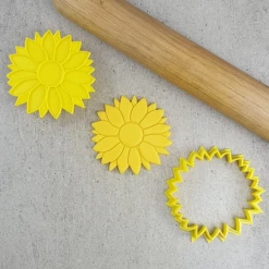 Custom Cookie Cutters Sunflower Embosser & Cutter