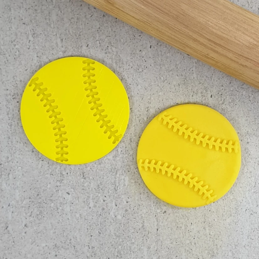 Custom Cookie Cutters Baseball Embosser Cutters, Embossers, Debossers 3 Custom Cookie Cutters Baseball Embosser Cutters, Embossers, Debossers