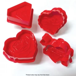 Cake Craft Love 4 Plunger Cutter Cookie Cutters
