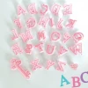 Cake Craft Pink Uppercase Alphabet Embossers