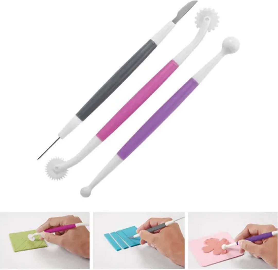 Cake Craft 3 Piece Tool Set Decorating Tools 3 Cake Craft 3 Piece Tool Set Decorating Tools