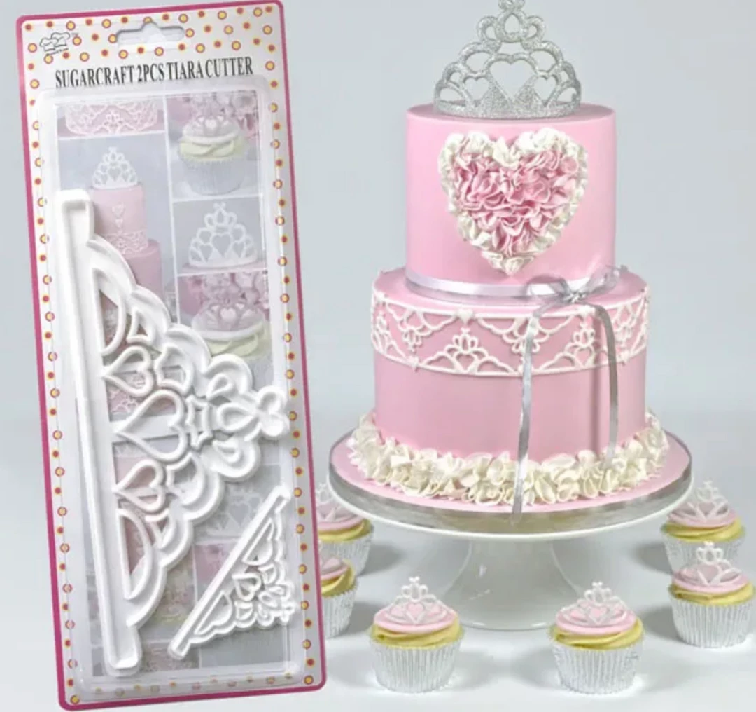 Cake Craft Tiara Cutter - 2 Pieces 3 Cake Craft Tiara Cutter - 2 Pieces