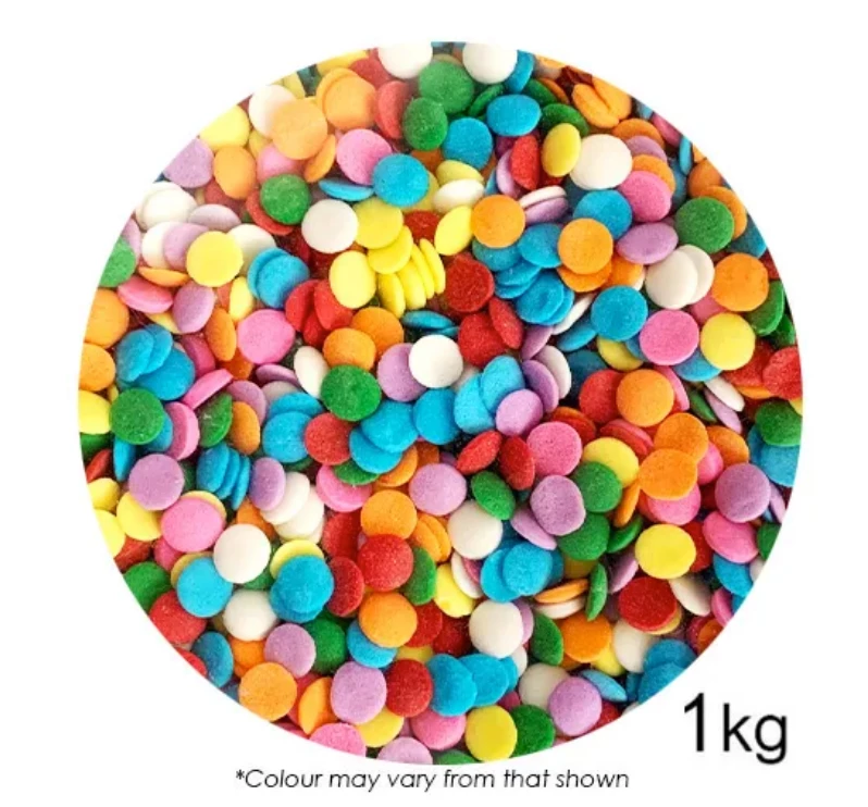 Sprink'd Sprinkles 7mm Sequins Rainbow - 1kg 3 Sprink'd Sprinkles 7mm Sequins Rainbow - 1kg