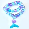 Sweet As Sugar Jewellery Blue Mermaid Beaded Necklace