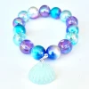 Sweet As Sugar Jewellery Blue Shell Beaded Bracelet