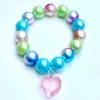 Sweet As Sugar Jewellery Pink Heart Pastel Beaded Bracelet