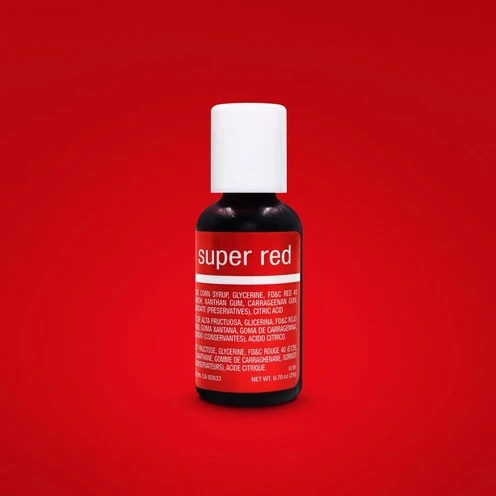 Chef Master Food Colour Chefmaster Liqua-gel 20ml Super Red 3 Chef Master Food Colour Chefmaster Liqua-gel 20ml Super Red