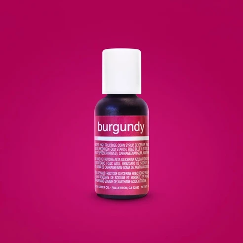 Chef Master Food Colour Chefmaster Liqua-gel 20ml Burgundy Wine 3 Chef Master Food Colour Chefmaster Liqua-gel 20ml Burgundy Wine