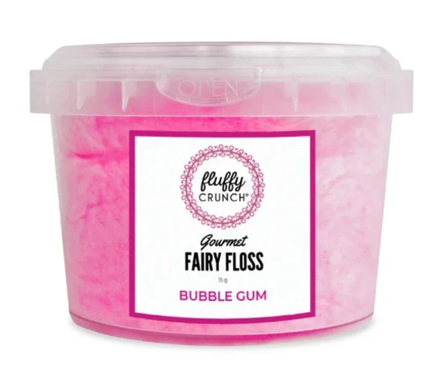 Lollies, Fairy Floss & Chocolate Fluffy Crunch 20g Bubble Gum 3 Lollies, Fairy Floss & Chocolate Fluffy Crunch 20g Bubble Gum