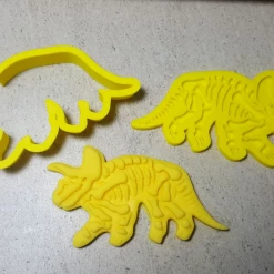 Custom Cookie Cutters Cutters, Embossers, Debossers Triceratops Fossil Bones 3Dmbosser & Cutter