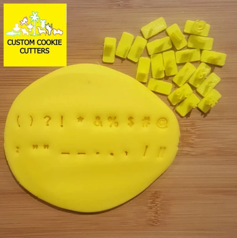 Custom Cookie Cutters 20 Piece Symbol Stamp Set 3 Custom Cookie Cutters 20 Piece Symbol Stamp Set