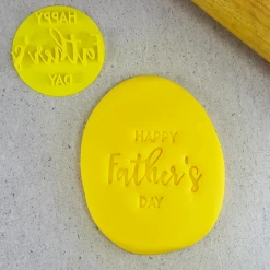 Custom Cookie Cutters Happy Father's Day Embosser