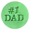 Custom Cookie Cutters Little Biskut No.1 Dad Embosser