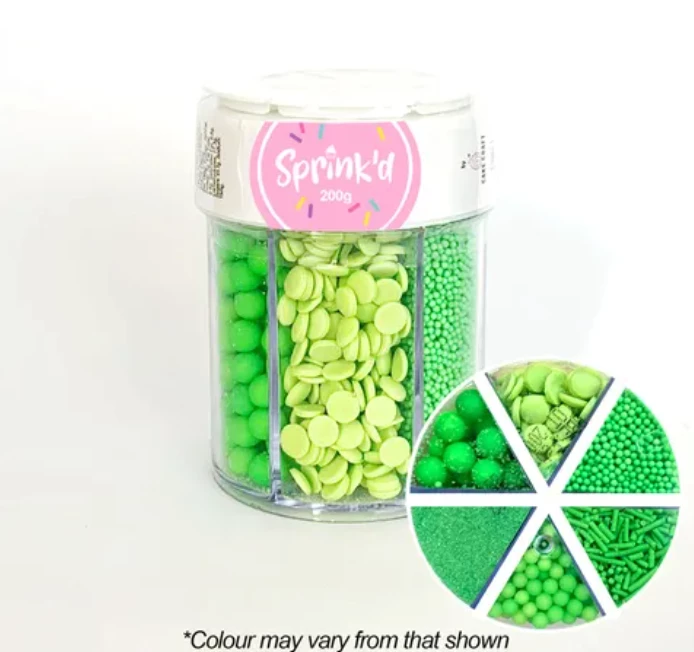 Sprink'd 6 Sprinkle Cavity Jar - Green 3 Sprink'd 6 Sprinkle Cavity Jar - Green