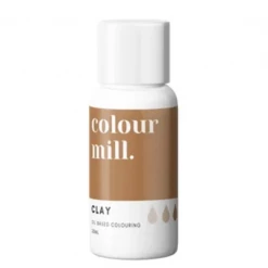 Colours, Paints, Dusts, Glitters & Flavours Colour Mill Oil Based Colouring 20ml Clay