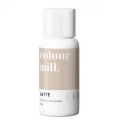 Colours, Paints, Dusts, Glitters & Flavours Colour Mill Oil Based Colouring 20ml Latte