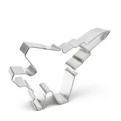 Stainless Steel Cookie Cutter Cutters, Embossers, Debossers Fighter Jet 4.75" Cutter
