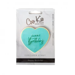 COO KIE Embosser - Happy Birthday Cutters, Embossers, Debossers