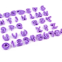 Mint Cake And Party Magical Alphabet & Number Set - 36 Pieces Cutters, Embossers, Debossers