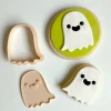 Custom Cookie Cutters Cutters, Embossers, Debossers Little Biskut Ghost Stamp & Cutter Set