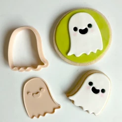 Custom Cookie Cutters Cutters, Embossers, Debossers Little Biskut Ghost Stamp & Cutter Set
