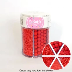 Sprink'd 6 Sprinkle Cavity Jar - Red