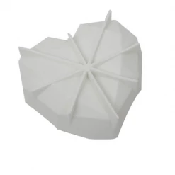 Sugar Crafty Silicone Mould - LARGE GEO HEART Cake Tins & Baking Utensils
