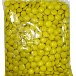 Mint Cake And Party Choc Drops - Yellow (500g Bag)