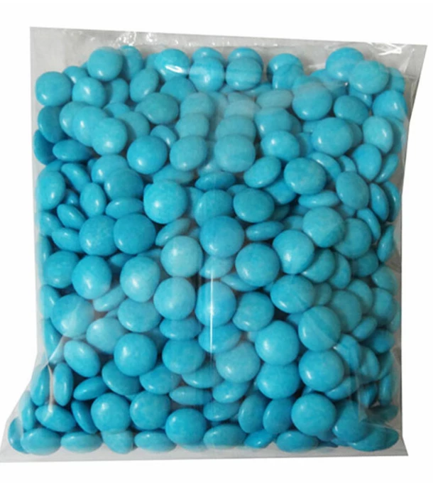 Mint Cake And Party Choc Drops - Light Blue (500g Bag) 3 Mint Cake And Party Choc Drops - Light Blue (500g Bag)