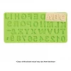 Cake Craft Alphabet & Number Set Silicone Mould