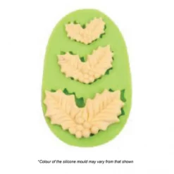 Cake Craft Assorted Holly Silicone Mould