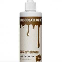 Fondant, Buttercream, Ganache & Sugar Icing Chocolate Drip 250g Grizzly Brown