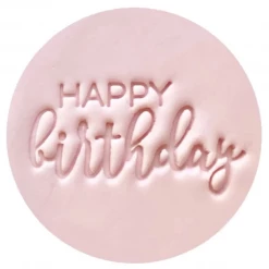 Happy Birthday Embosser Little Biskut Cutters, Embossers, Debossers
