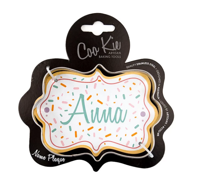 COO KIE Name Plaque Cookie Cutter 3 COO KIE Name Plaque Cookie Cutter