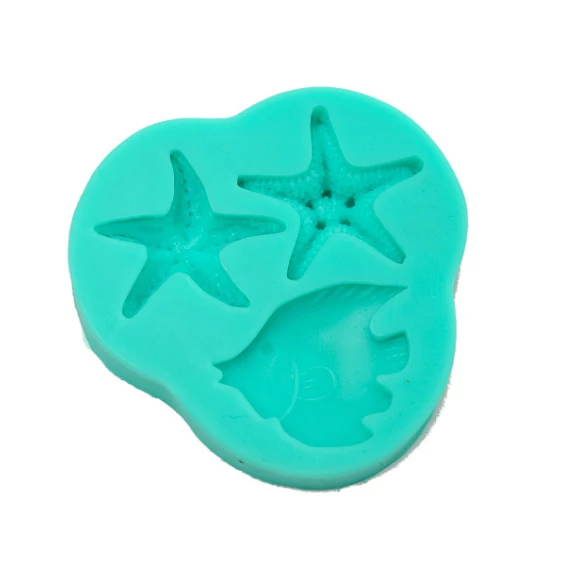 Bake Group Moulds Starfish + Fish Silicone Mould 3 Bake Group Moulds Starfish + Fish Silicone Mould