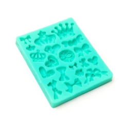 Sugar Crafty Bows, Hearts And Crowns Silicone Mould