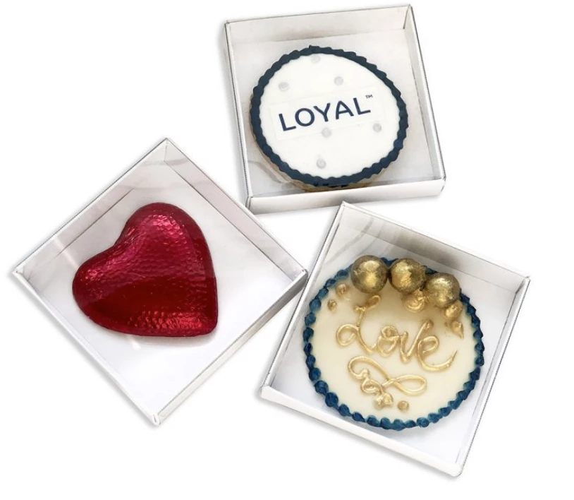 LOYAL BAKEWARE Boards, Boxes, Bags & Packaging Individual Cookie Box | 3.5 X 3.5 X 0.75 3 LOYAL BAKEWARE Boards, Boxes, Bags & Packaging Individual Cookie Box | 3.5 X 3.5 X 0.75