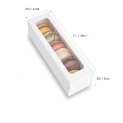 LOYAL BAKEWARE Boards, Boxes, Bags & Packaging 6 Macaron Box + Window Lid