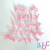 Cake Craft Pink Lowercase Alphabet Embossers Cutters, Embossers, Debossers