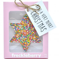 Lollies, Fairy Floss & Chocolate Freckleberry Star With Gift Tag