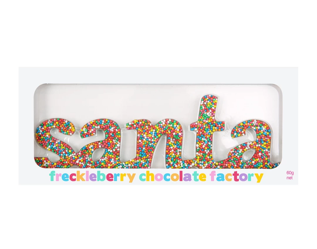 Freckleberry Freckle Santa Word | 60g Lollies, Fairy Floss & Chocolate 3 Freckleberry Freckle Santa Word | 60g Lollies, Fairy Floss & Chocolate