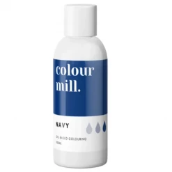 Colours, Paints, Dusts, Glitters & Flavours Colour Mill Oil Based Colouring 100ml Navy