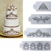 Cake Craft Royal Scroll Stencil Set | 4 Piece Decorating Tools