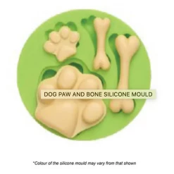 Cake Craft DOG PAW AND BONE SILICONE MOULD